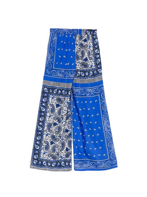 P.A.R.O.S.H.Pantaloni a palazzo con stampa paisley P.a.r.o.s.h. | D230772883 FANT BLUETTE